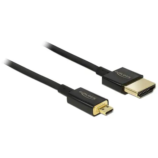 DeLOCK HDMI-A/HDMI Micro-D, 2 m cable HDMI HDMI tipo A (Estándar) HDMI tipo D (Mic