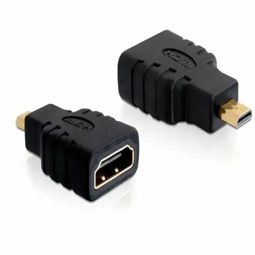 DeLOCK HDMI micro D/HDMI A HDMI mirco D Negro