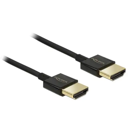 DeLOCK HDMI/HDMI, 2 m cable HDMI HDMI tipo A (Estándar) Negro