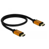 DeLOCK 85726 cable HDMI 0,5 m HDMI tipo A (Estándar) Negro, Oro