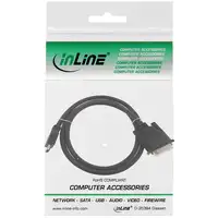 InLine 17659E adaptador de cable de vídeo 0,5 m HDMI DVI Negro