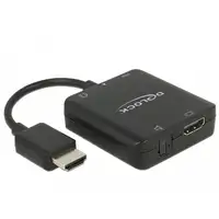DeLOCK 63276 adaptador de cable de vídeo HDMI tipo A (Estándar) Negro