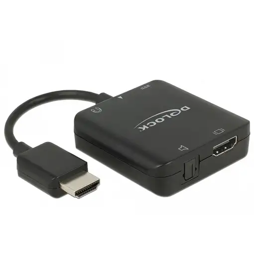 DeLOCK 63276 adaptador de cable de vídeo HDMI tipo A (Estándar) Negro