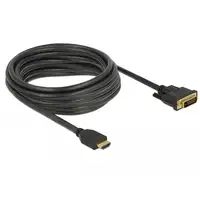 DeLOCK 85656 adaptador de cable de vídeo 5 m HDMI tipo A (Estándar) DVI Negro