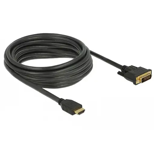 DeLOCK 85656 adaptador de cable de vídeo 5 m HDMI tipo A (Estándar) DVI Negro