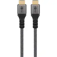 Goobay 65262 cable HDMI 3 m HDMI tipo A (Estándar) Negro, Plata