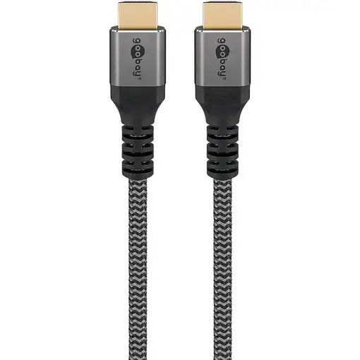 Goobay 65262 cable HDMI 3 m HDMI tipo A (Estándar) Negro, Plata