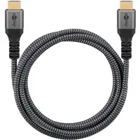 Goobay 65262 cable HDMI 3 m HDMI tipo A (Estándar) Negro, Plata