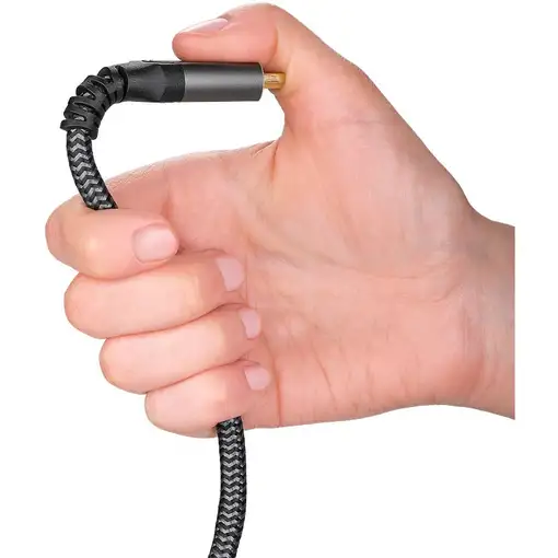 Goobay 65262 cable HDMI 3 m HDMI tipo A (Estándar) Negro, Plata