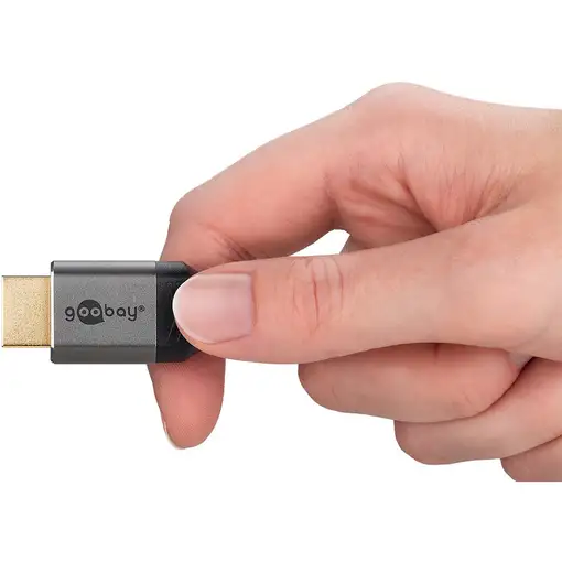 Goobay 65262 cable HDMI 3 m HDMI tipo A (Estándar) Negro, Plata