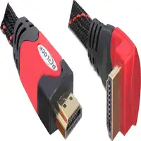 DeLOCK 5m HDMI cable HDMI HDMI tipo A (Estándar) Negro, Rojo