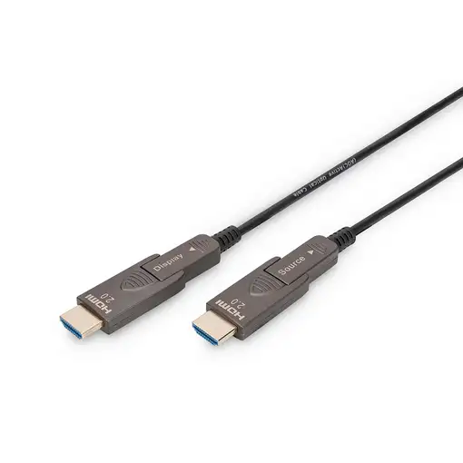 Digitus Cable de fibra óptica híbrido 4K HDMI AOC con 30m conector desmontable