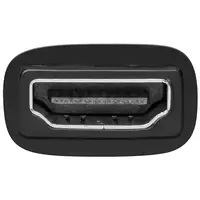 Goobay 68482 cambiador de género para cable HDMI 19pin F DVI-D 24+1pin M Negro