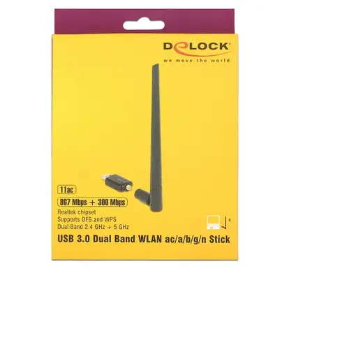 DeLOCK 12535 adaptador y tarjeta de red RF inalámbrico