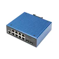Digitus Conmutador Gigabit Ethernet industrial L2 de 8+2 puertos, managed
