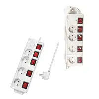 LogiLink LPS252 base múltiple 1,5 m 4 salidas AC Interior Blanco