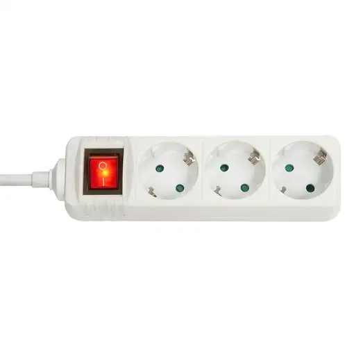 Lindy 73101 base múltiple 3 salidas AC Interior Blanco