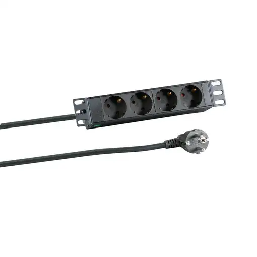EFB Elektronik EK631DE.10 base múltiple 2 m 4 salidas AC Interior Negro
