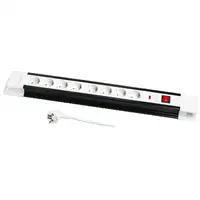 LogiLink LPS207 base múltiple 3 m 8 salidas AC Negro, Blanco