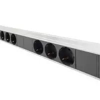 Digitus Regleta de enchufes con perfil de aluminio y protección contra sobretensió