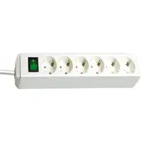 Brennenstuhl Eco base múltiple 1,5 m 6 salidas AC Blanco