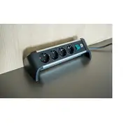 Brennenstuhl 1391040400 base múltiple 1,8 m 4 salidas AC Interior Negro, Plata