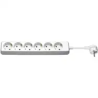 Goobay 51079 base múltiple 3 m 6 salidas AC Interior Blanco