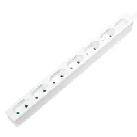LogiLink LPS231 base múltiple 1,5 m 6 salidas AC Interior Blanco