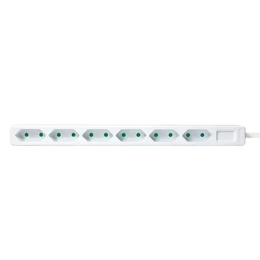 LogiLink LPS231 base múltiple 1,5 m 6 salidas AC Interior Blanco