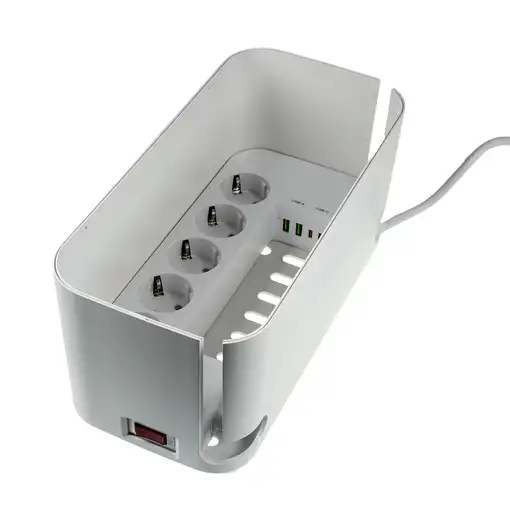 RealPower PowerBox 522 base múltiple 1,5 m 5 salidas AC Interior Blanco