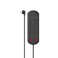 Hama 00223164 base múltiple 2 m 10 salidas AC Interior Negro
