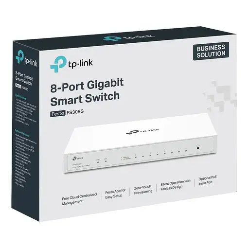 TP-Link Festa FS308G Gestionado L2/L2+ Gigabit Ethernet (10/100/1000) Energía sobr