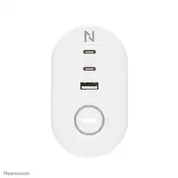Neomounts DS22-840WH6 Regleta de sobremesa con abrazadera y puertos USB-C y USB-A