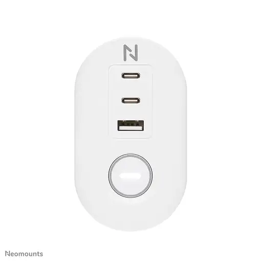 Neomounts DS22-840WH6 Regleta de sobremesa con abrazadera y puertos USB-C y USB-A