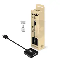 CLUB3D CAC-1302 adaptador de cable de vídeo 0,5 m HDMI tipo A (Estándar) VGA (D-Su