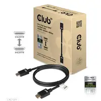 CLUB3D Ultra High Speed HDMI 4K120Hz, 8K60Hz Certified Cable 48Gbps M/M 1 m/3.28 f