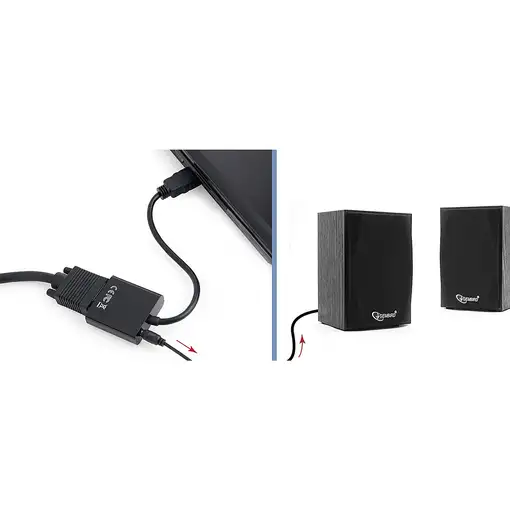Gembird A-HDMI-VGA-03 adaptador de cable de vídeo 0,15 m HDMI tipo A (Estándar) VG