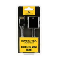 Gembird A-HDMI-VGA-04 adaptador de cable de vídeo 0,15 m VGA (D-Sub) HDMI tipo A (