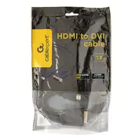 Gembird 1.8m, HDMI/DVI, M/M 1,8 m DVI-D Negro