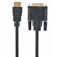 Gembird 5m, HDMI/DVI, M/M DVI-D Negro