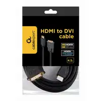 Gembird 5m, HDMI/DVI, M/M DVI-D Negro