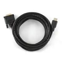 Gembird 5m, HDMI/DVI, M/M DVI-D Negro