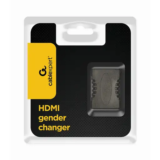 Gembird A-HDMI-FF cambiador de género para cable Negro