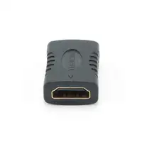 Gembird A-HDMI-FF cambiador de género para cable Negro