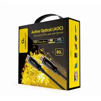 Gembird CCBP-HDMI-AOC-80M-02 cable HDMI HDMI tipo A (Estándar) Negro