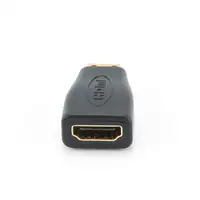 Gembird A-HDMI-FC cambiador de género para cable mini-HDMI Negro