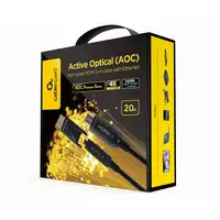 Gembird CCBP-HDMID-AOC-20M cable HDMI HDMI tipo A (Estándar) Negro
