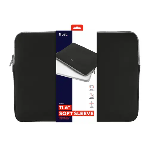 Trust 21254 maletines para portátil 29,5 cm (11.6") Funda Negro