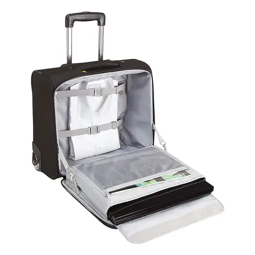 Techair Classic pro 39,6 cm (15.6") Maletín con ruedas Negro