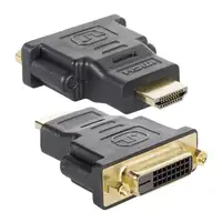 Techly HDMI - DVI-D M/F Negro